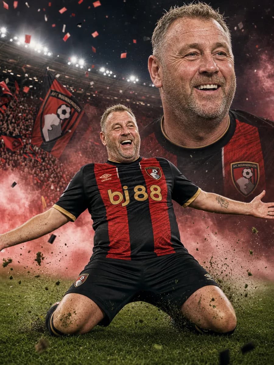 Bournemouth fan celebration poster