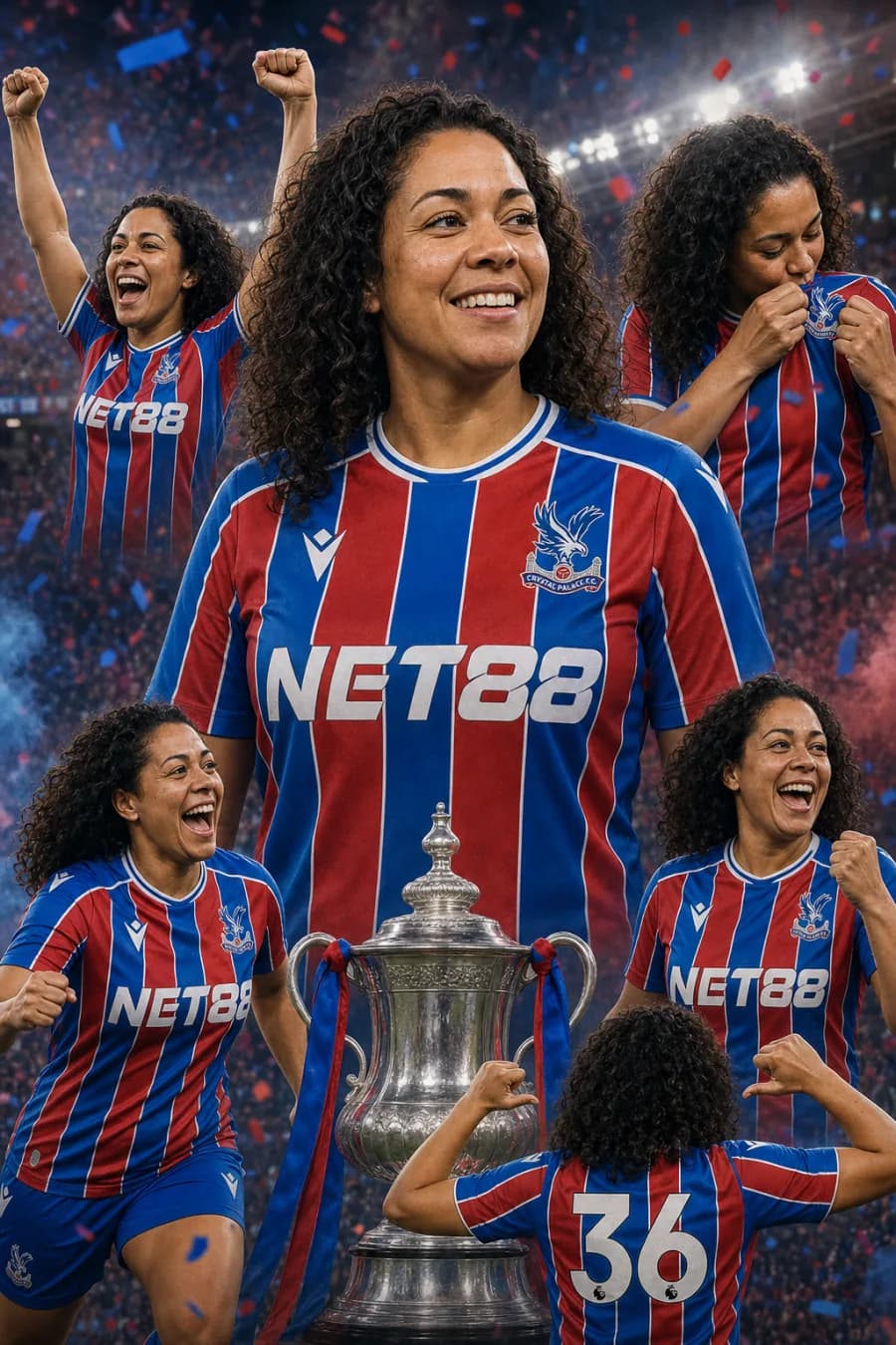 Crystal Palace fan celebration poster