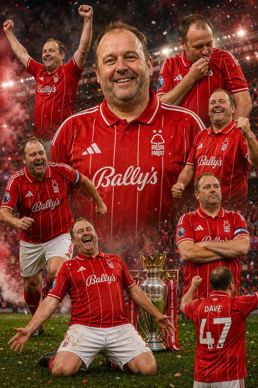 Nottingham Forest fan celebration poster