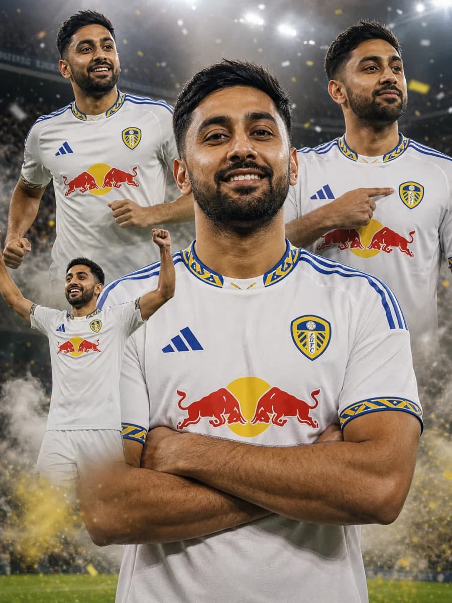 Leeds United fan celebration poster
