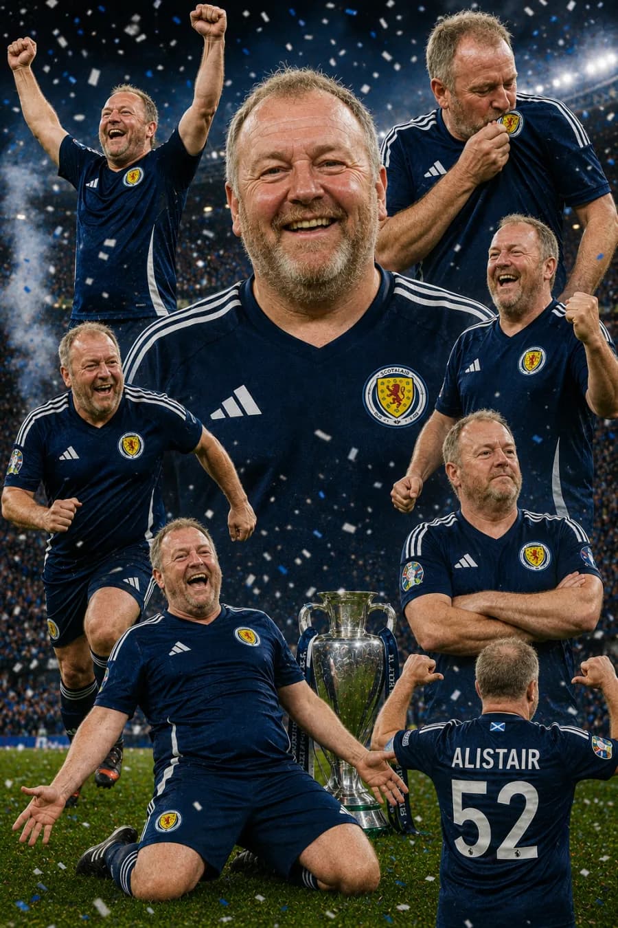 Scotland fan celebration poster