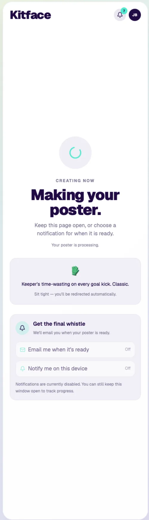Kitface app — Drop it in the chat